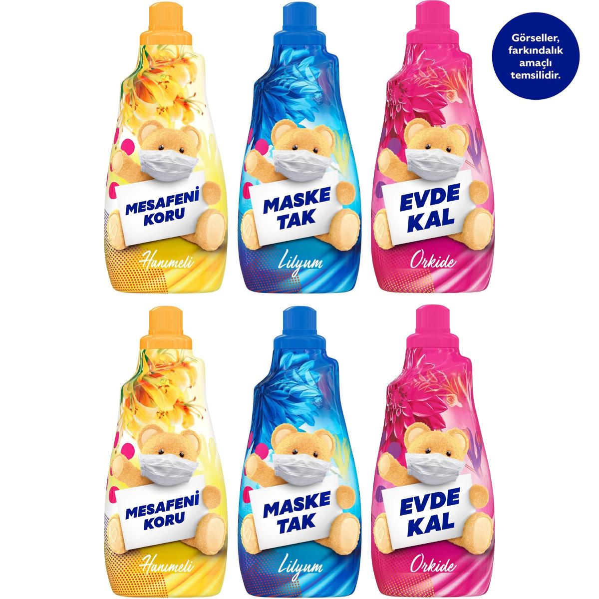 Yumoş Extra Konsantre Hanımeli 60 Yıkama Yumuşatıcı 6 x 1.44 lt