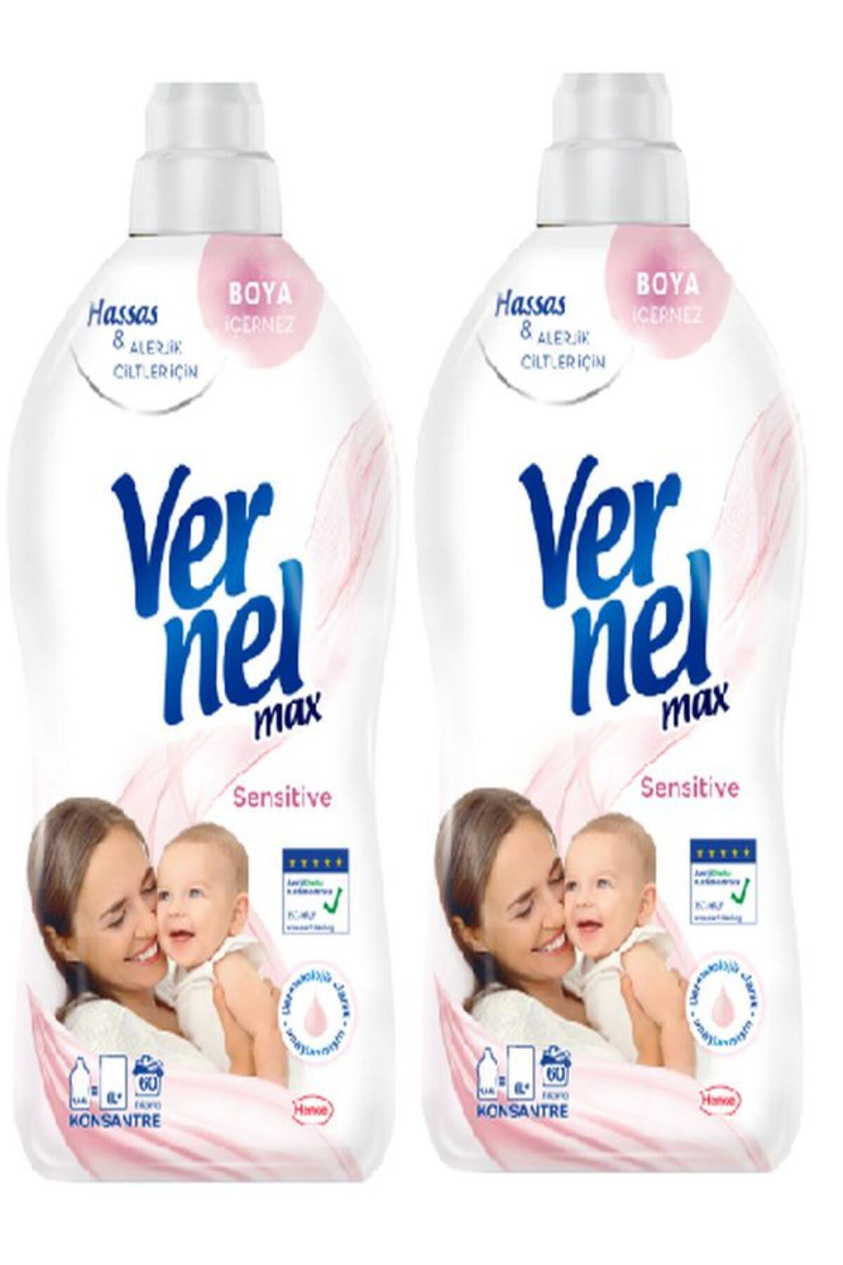 Vernel Max Konsantre 60 Yıkama Yumuşatıcı 2 x 1.44 lt