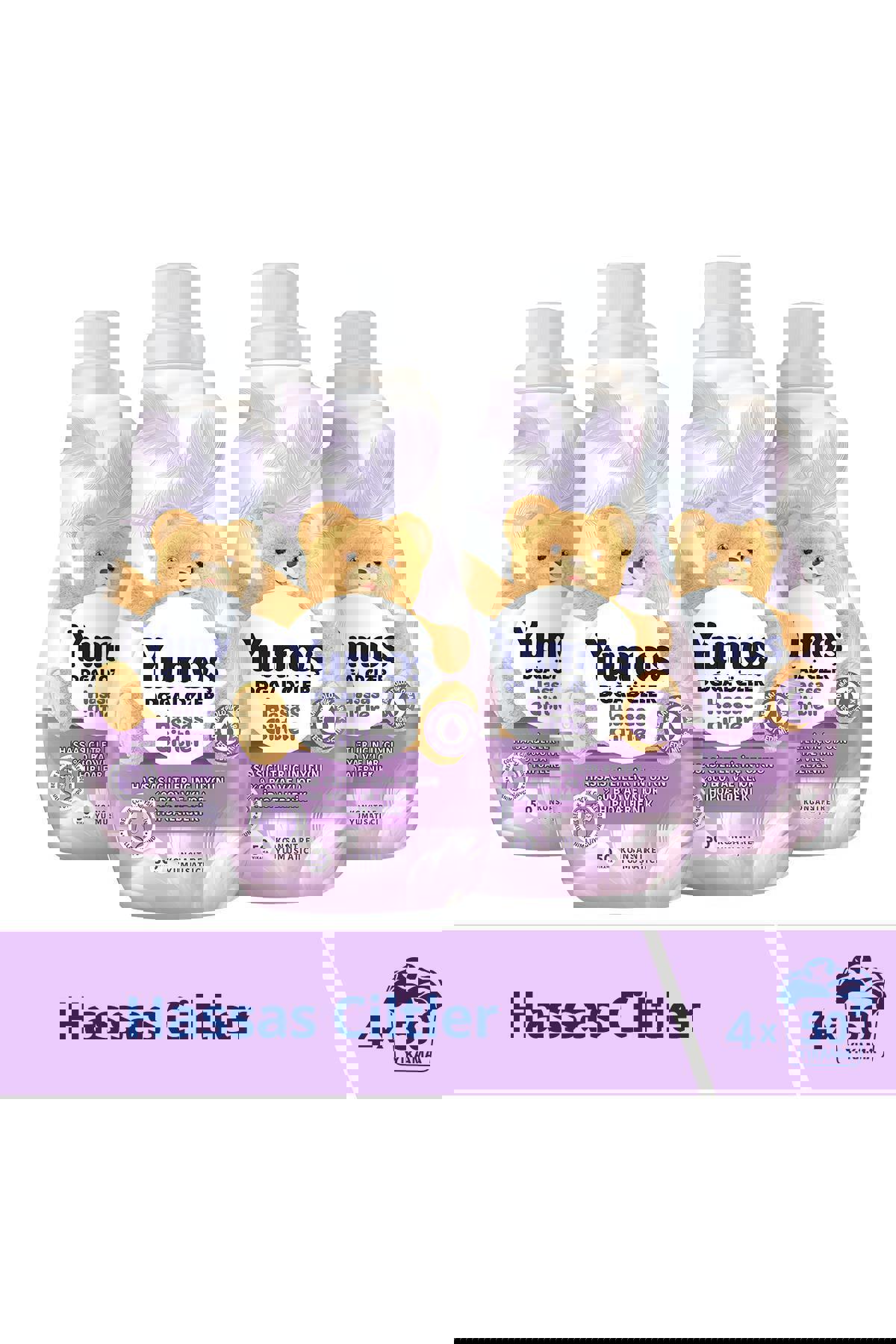 Yumoş Doğal Özler Konsantre 50 Yıkama Yumuşatıcı 4 x 1.2 lt