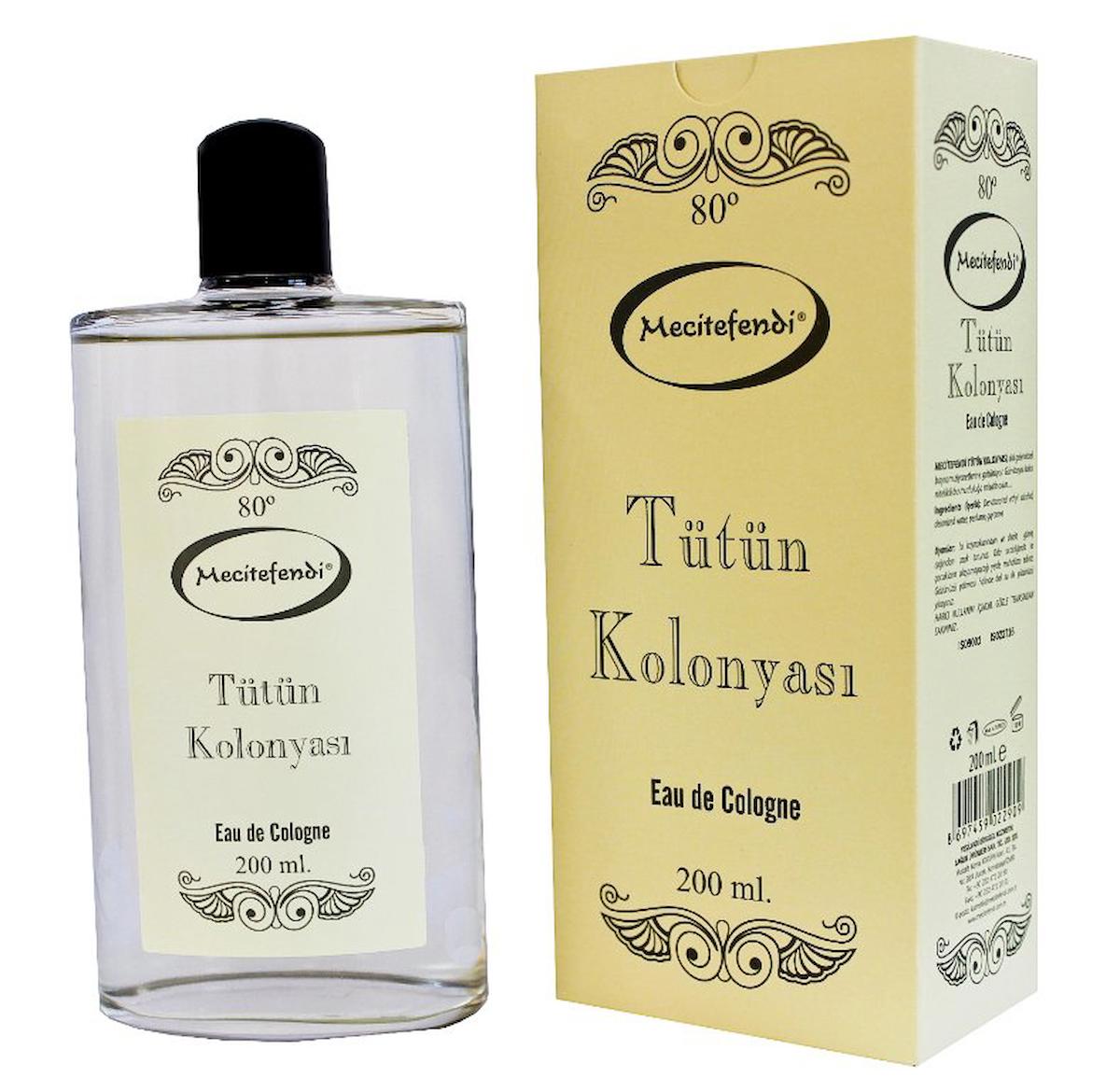 Mecit Efendi Tütün Cam Şişe Kolonya 200 ml