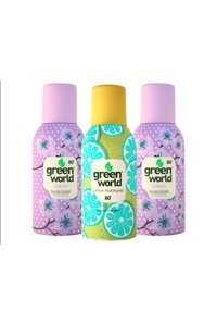 Green World Limon - Sakura Sprey Kolonya 150 ml 3'lü