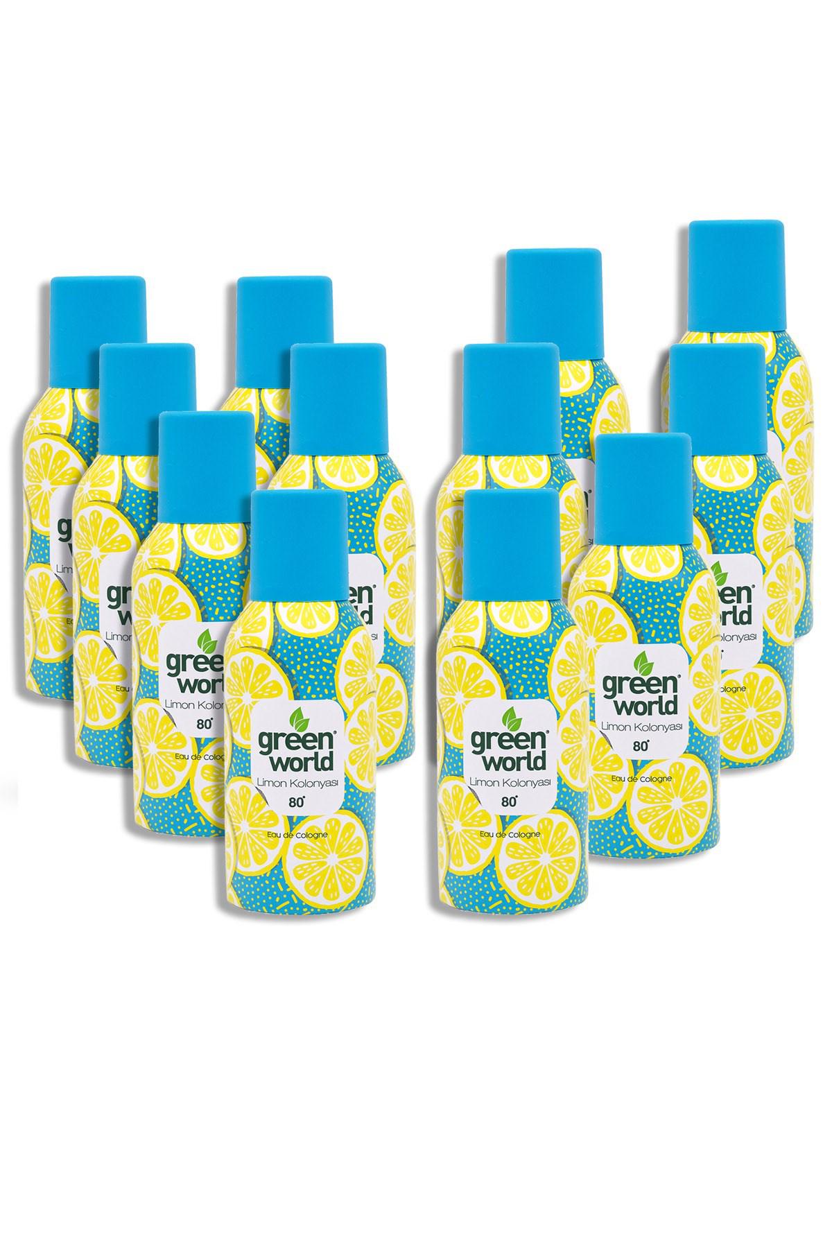 Green World Limon Sprey Kolonya 150 ml 12'li