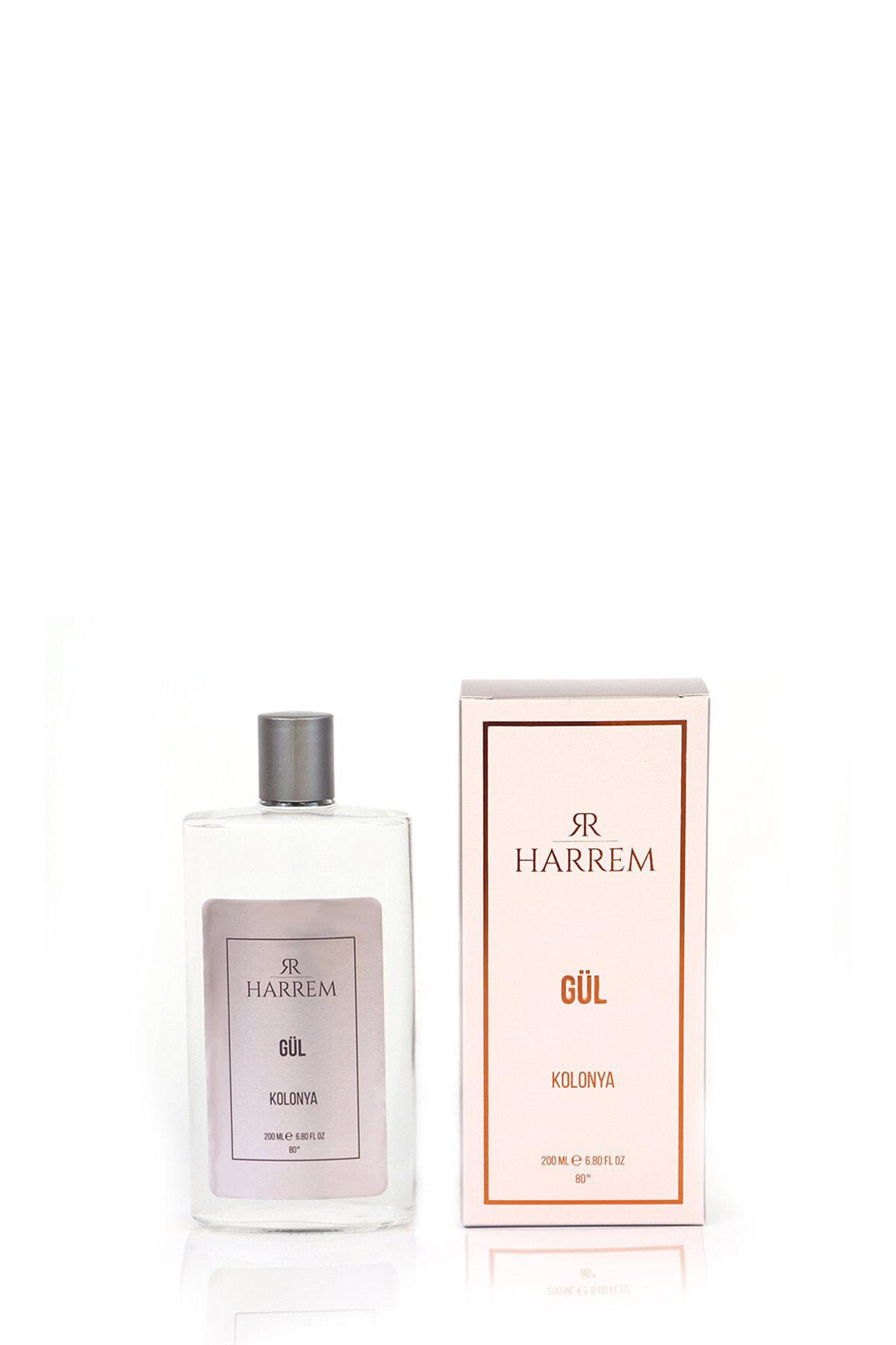Harrem Gül Cam Şişe Kolonya 200 ml