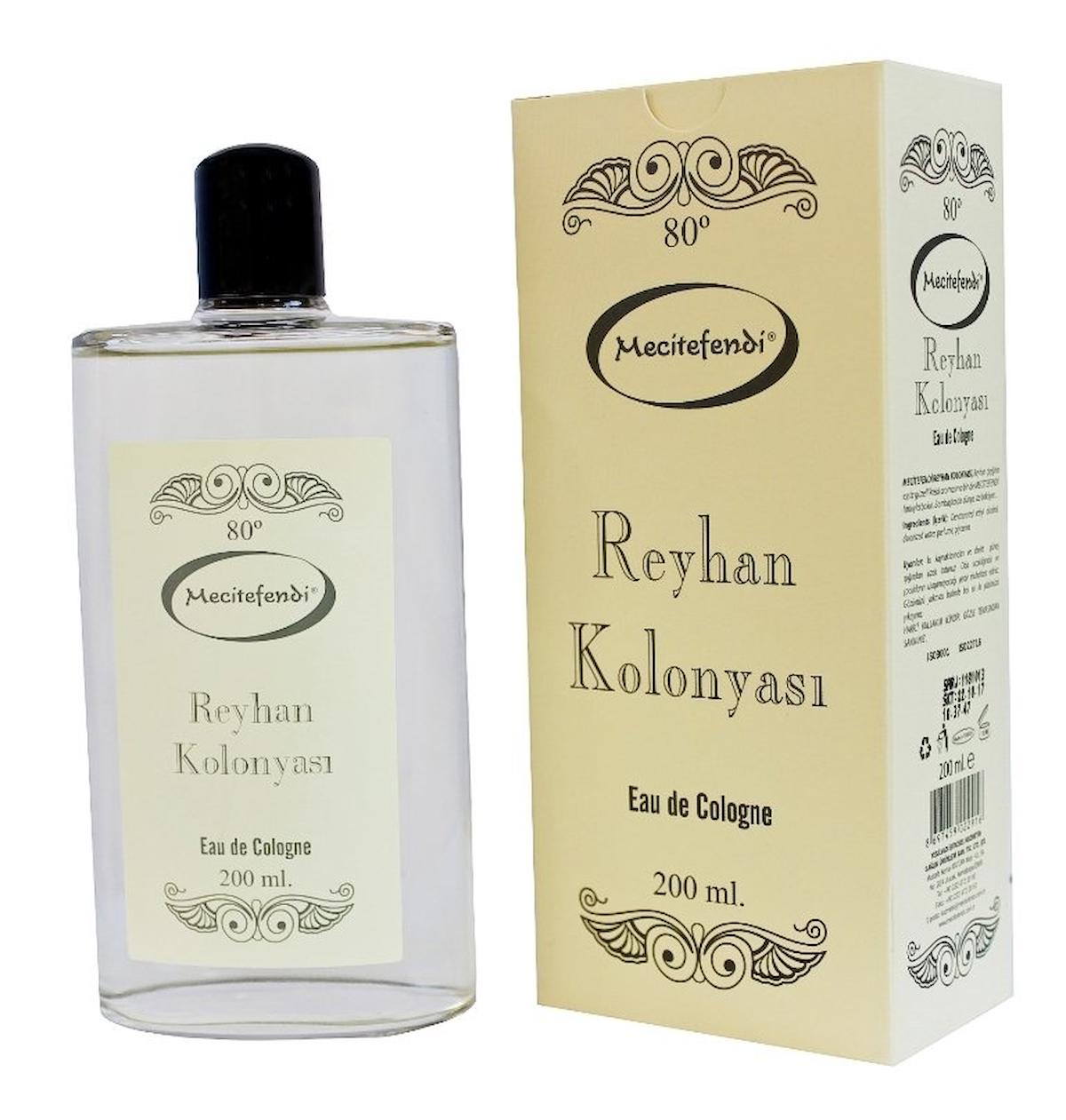 Mecit Efendi Reyhan Cam Şişe Kolonya 200 ml