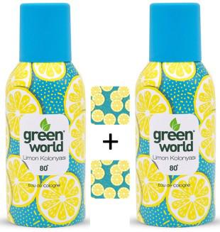 Green World Limon Sprey Kolonya 150 ml 2'li