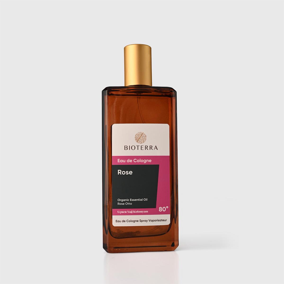 Bioterra Gül Cam Şişe Kolonya 100 ml