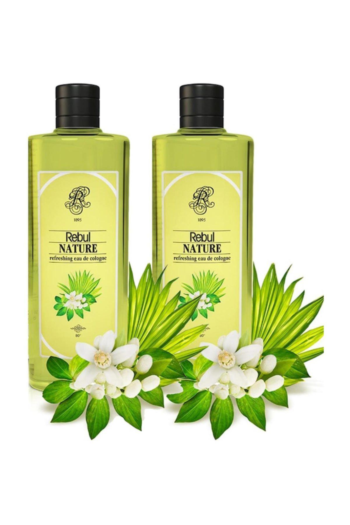 Rebul Nature Cam Şişe Kolonya 270 ml 2'li