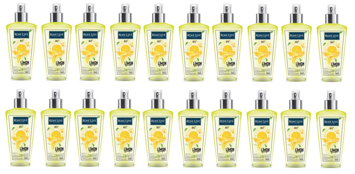 Roselive Limon Kolonya 125 ml 20'li