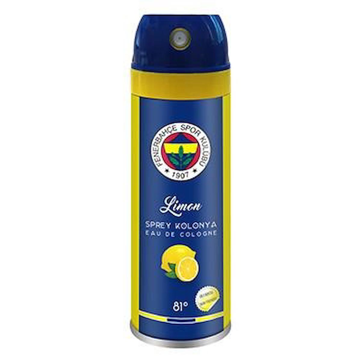 Fenerbahçe Limon Sprey Kolonya 50 ml
