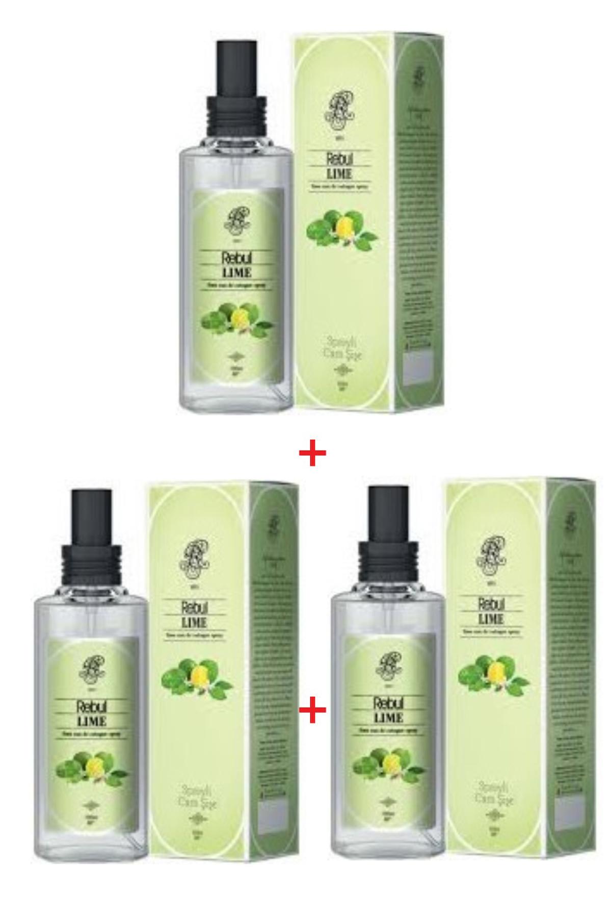 Rebul Misket Limon Cam Şişe Kolonya 100 ml 3'lü