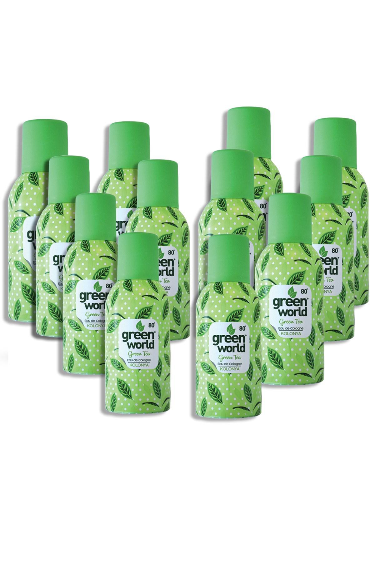 Green World Yeşil Çay Sprey Kolonya 150 ml 12'li