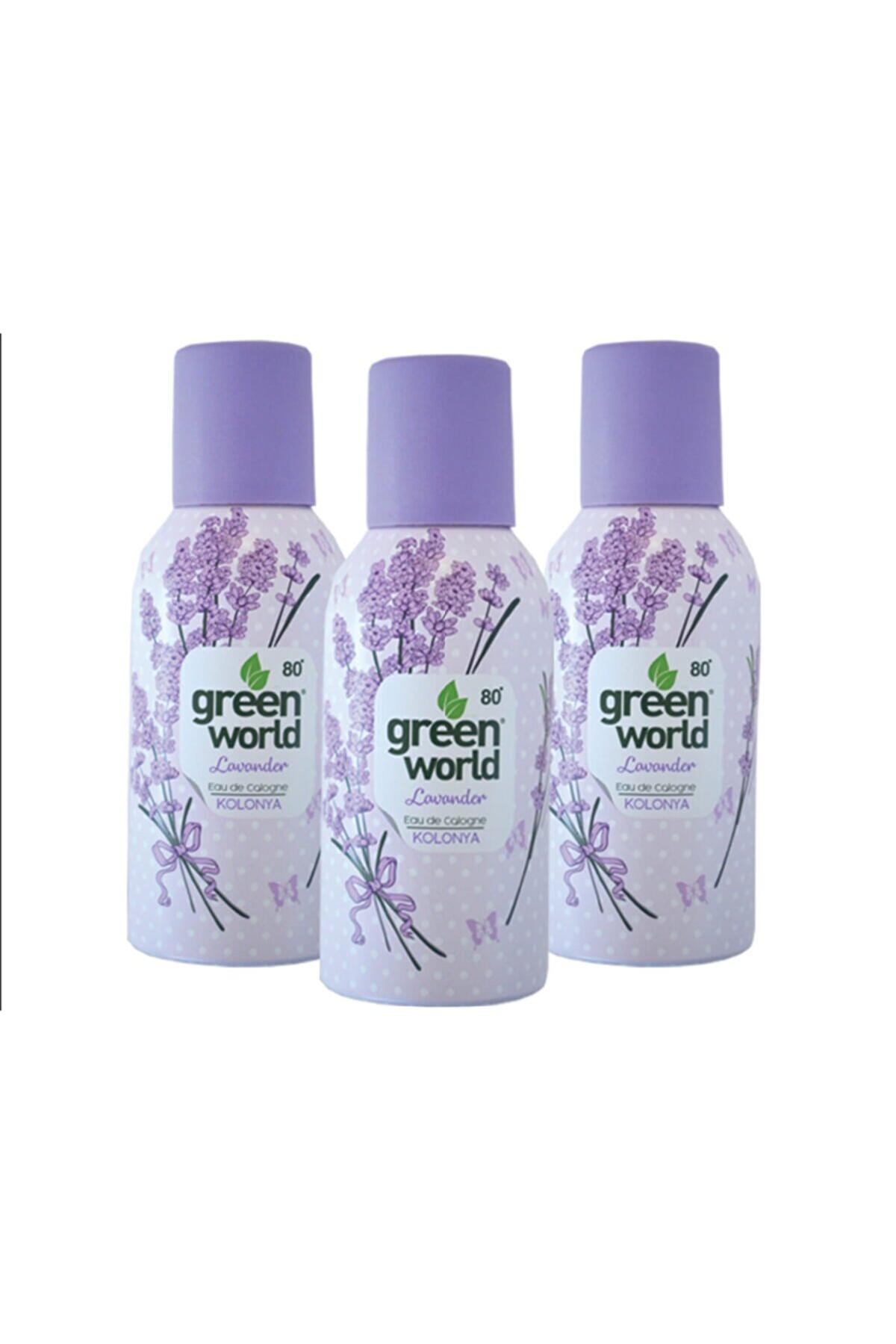 Green World Lavanta Sprey Kolonya 150 ml 3'lü