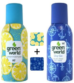 Green World Deniz - Limon Sprey Kolonya 150 ml 2'li