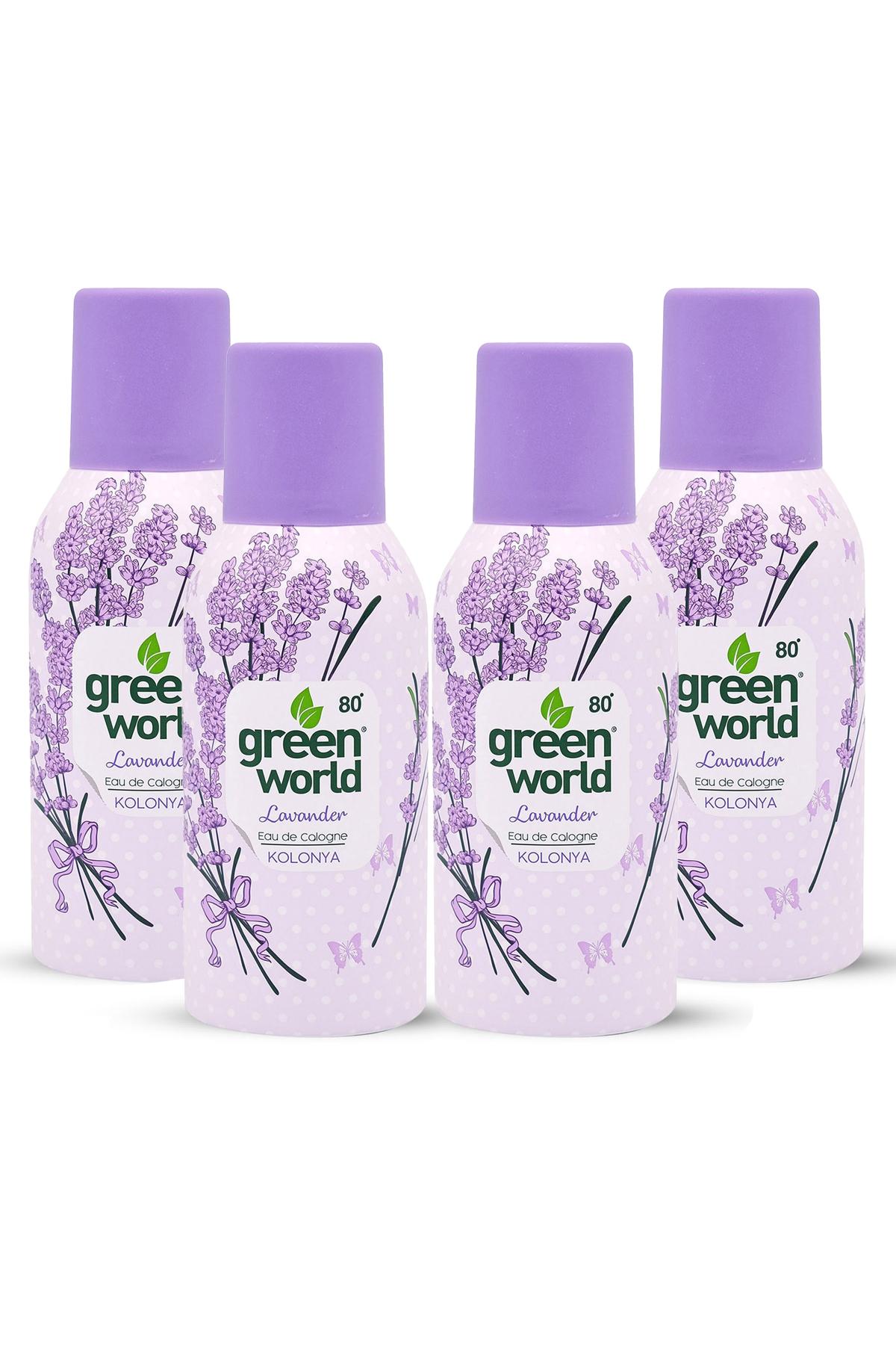 Green World Lavanta Sprey Kolonya 150 ml 4'lü