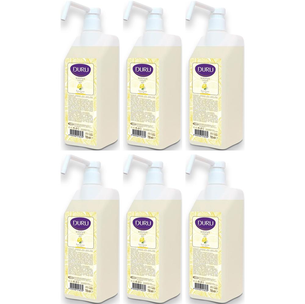 Duru Limon Çiçeği Kolonya 750 ml 6'lı