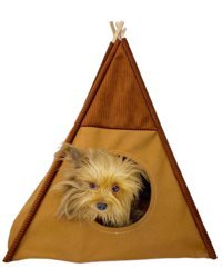 Kemique Seven Küçük Irk İç Mekan Köpek Yatağı Bej-Kahverengi