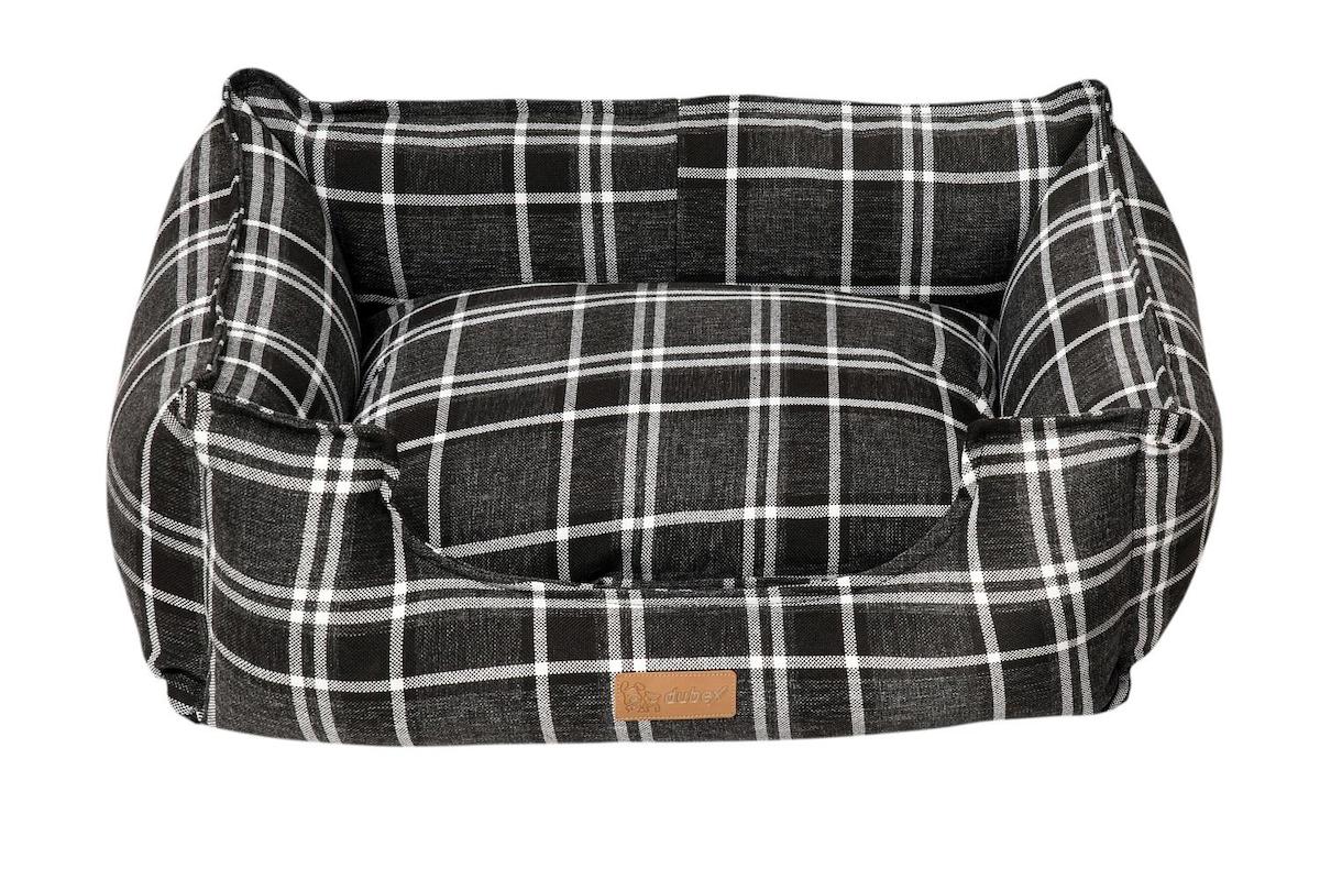 Dubex Premium Tartan L Büyük Irk İç Mekan Köpek Yatağı Siyah