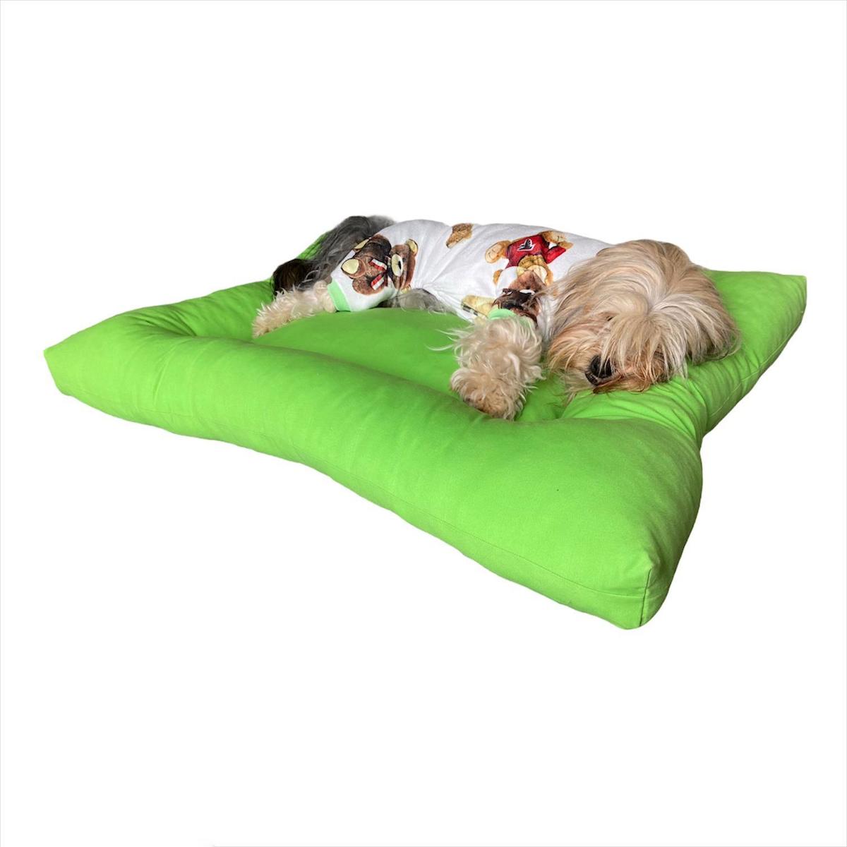 Kemique Poofy XL Küçük Irk İç Mekan Köpek Yatağı Yeşil