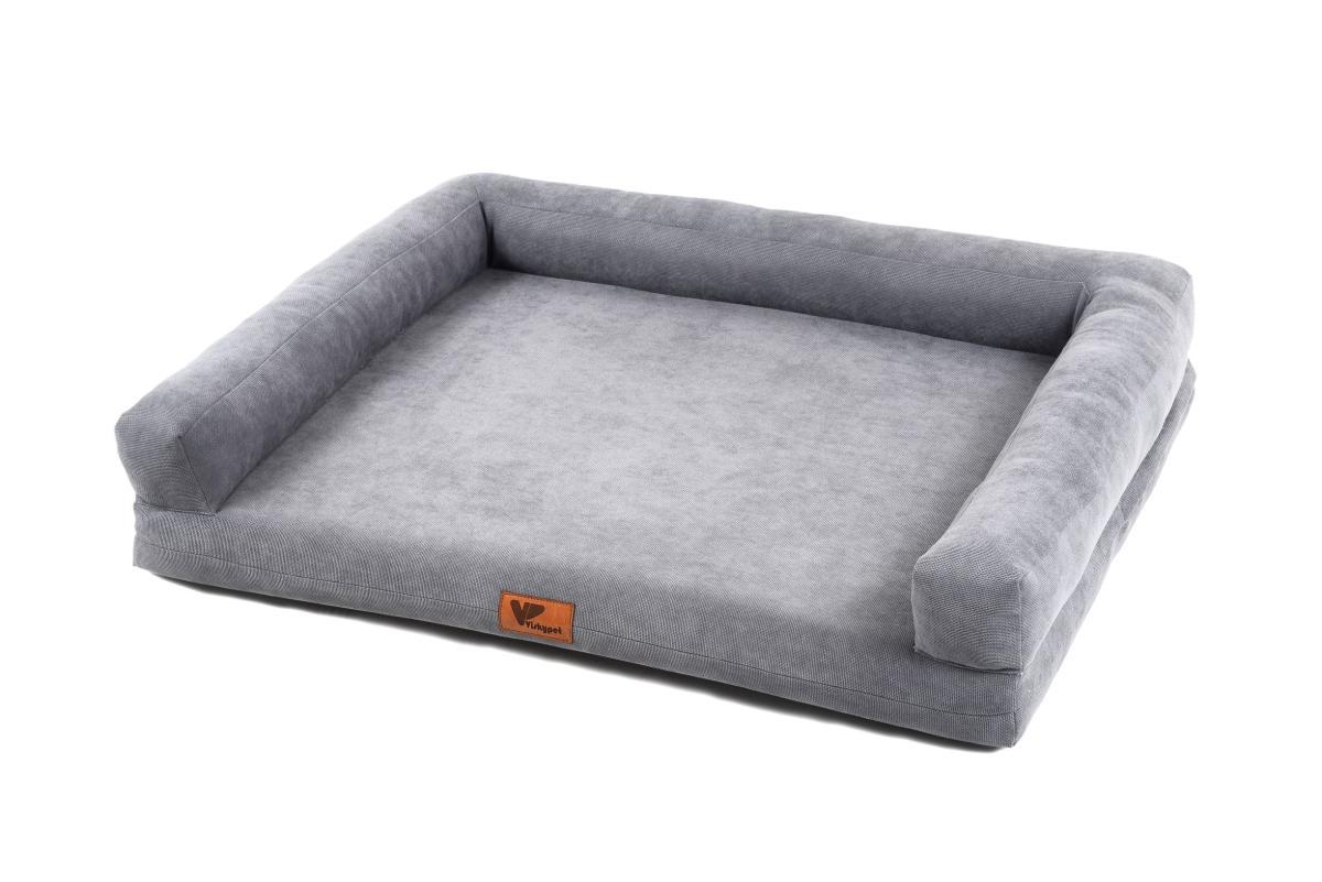 Viskypet Ortopedik Büyük Irk İç Mekan Köpek Yatağı Gri