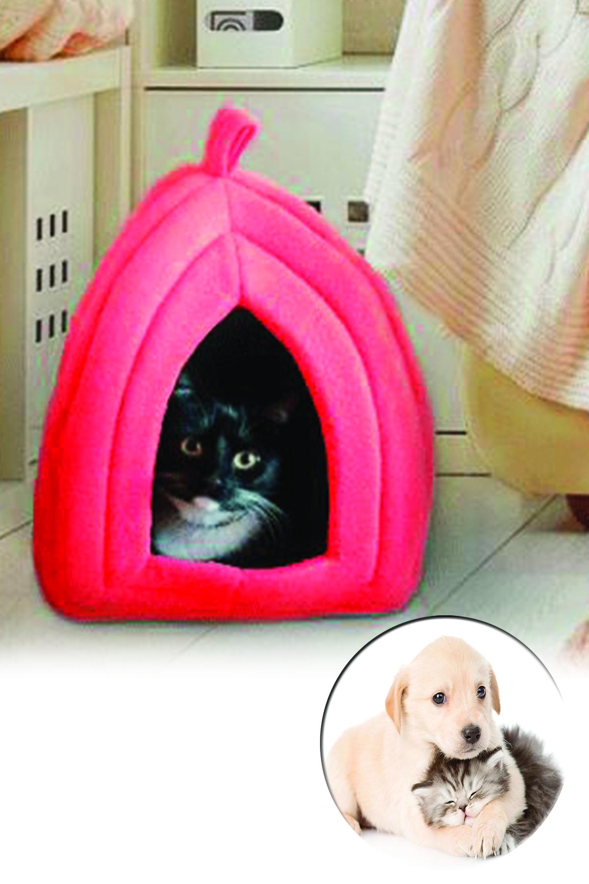 Pi İthalat Küçük Irk İç Mekan Köpek Yatağı Kırmızı