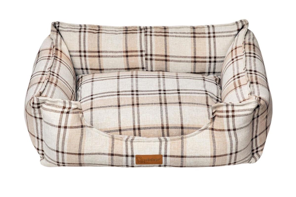 Dubex Premium Tartan XL Büyük Irk İç Mekan Köpek Yatağı Bej