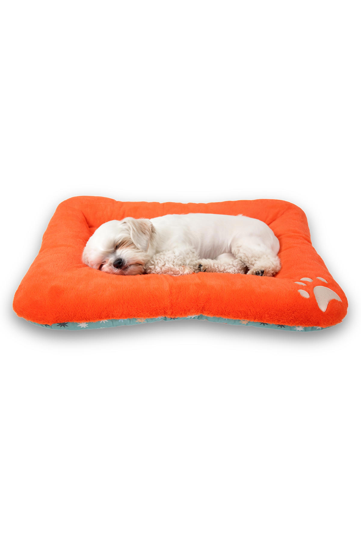 Jungo Pets Puffy Küçük Irk İç Mekan Köpek Yatağı Turuncu
