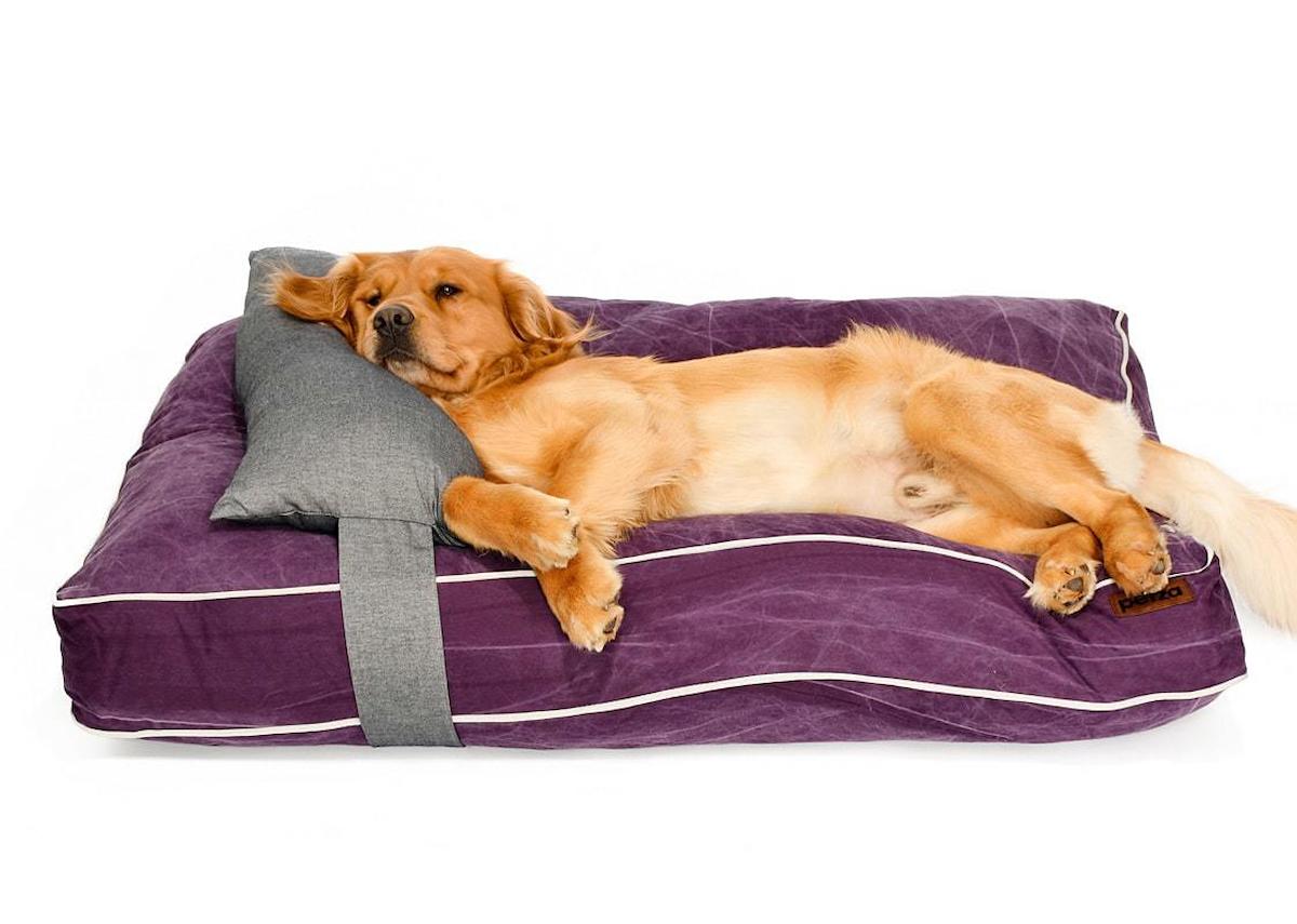 Petza Büyük ve Orta Irk İç Mekan Köpek Yatağı Gri-Mor