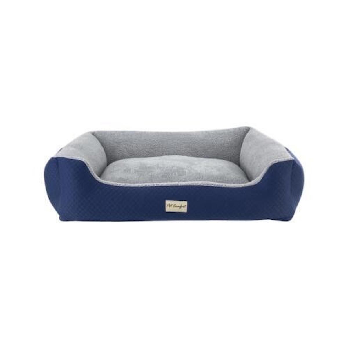 Pet Comfort XL Büyük Irk İç Mekan Köpek Yatağı Gri-Mavi