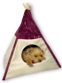 Kemique Küçük Irk İç Mekan Köpek Yatağı Krem-Mor
