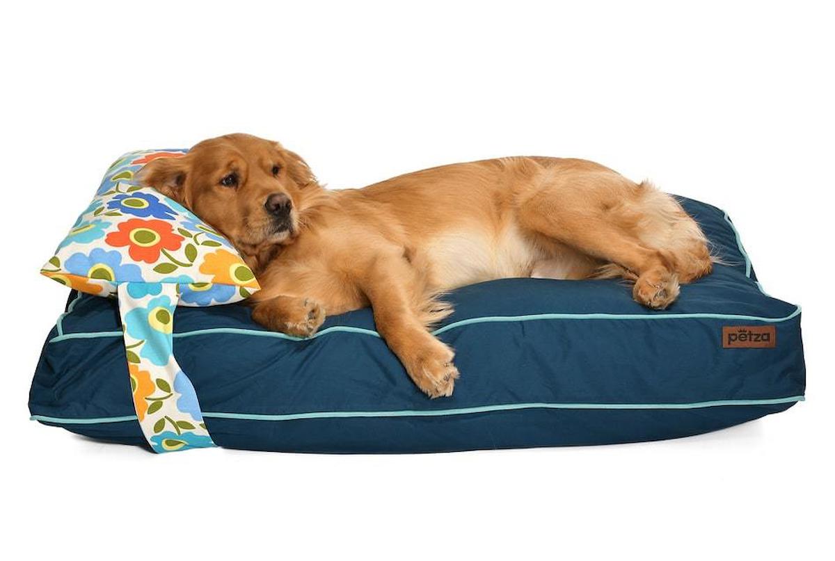 Petza Büyük ve Orta Irk İç Mekan Köpek Yatağı Mavi