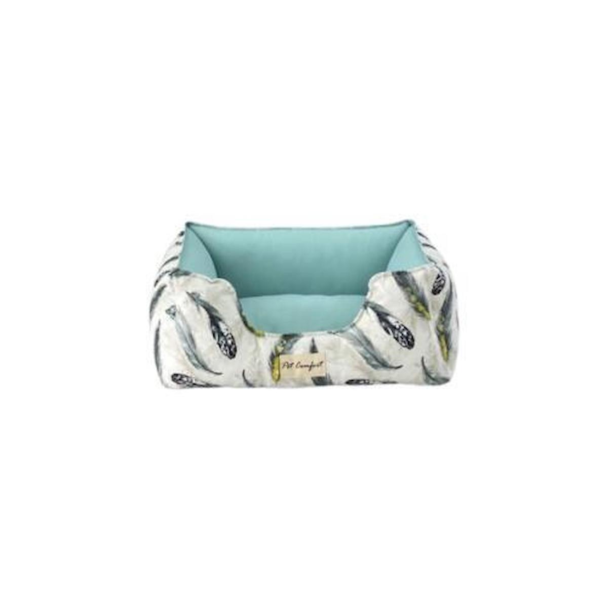 Pet Comfort Küçük Irk İç Mekan Köpek Yatağı Beyaz-Mint