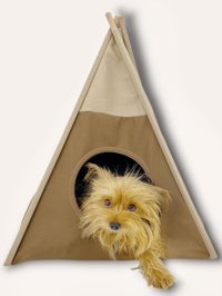 Kemique TwentyOne Küçük Irk İç Mekan Köpek Yatağı Bej-Kahverengi