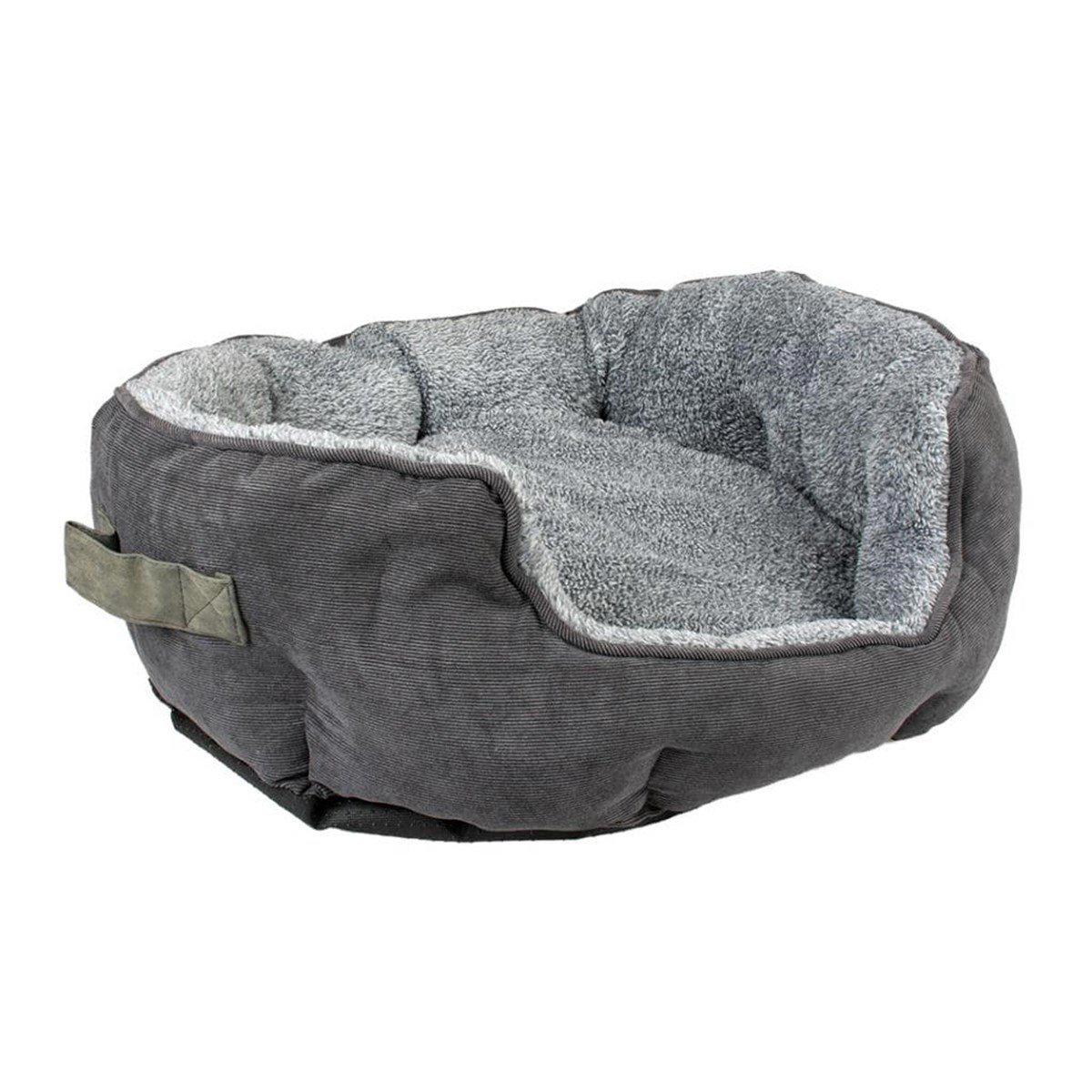 Duvo+ M Orta Irk İç Mekan Köpek Yatağı Gri