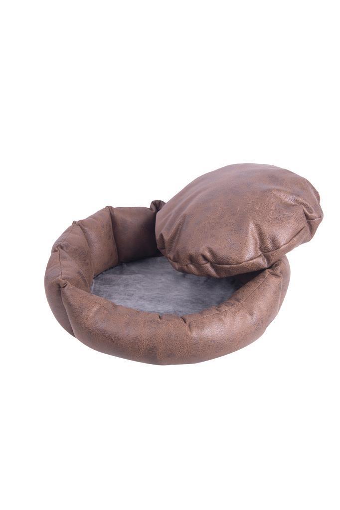 KuzeyLife Orta Irk İç Mekan Köpek Yatağı Kahverengi