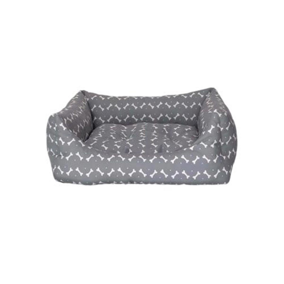 Pet Comfort Orta Irk İç Mekan Köpek Yatağı Beyaz-Gri