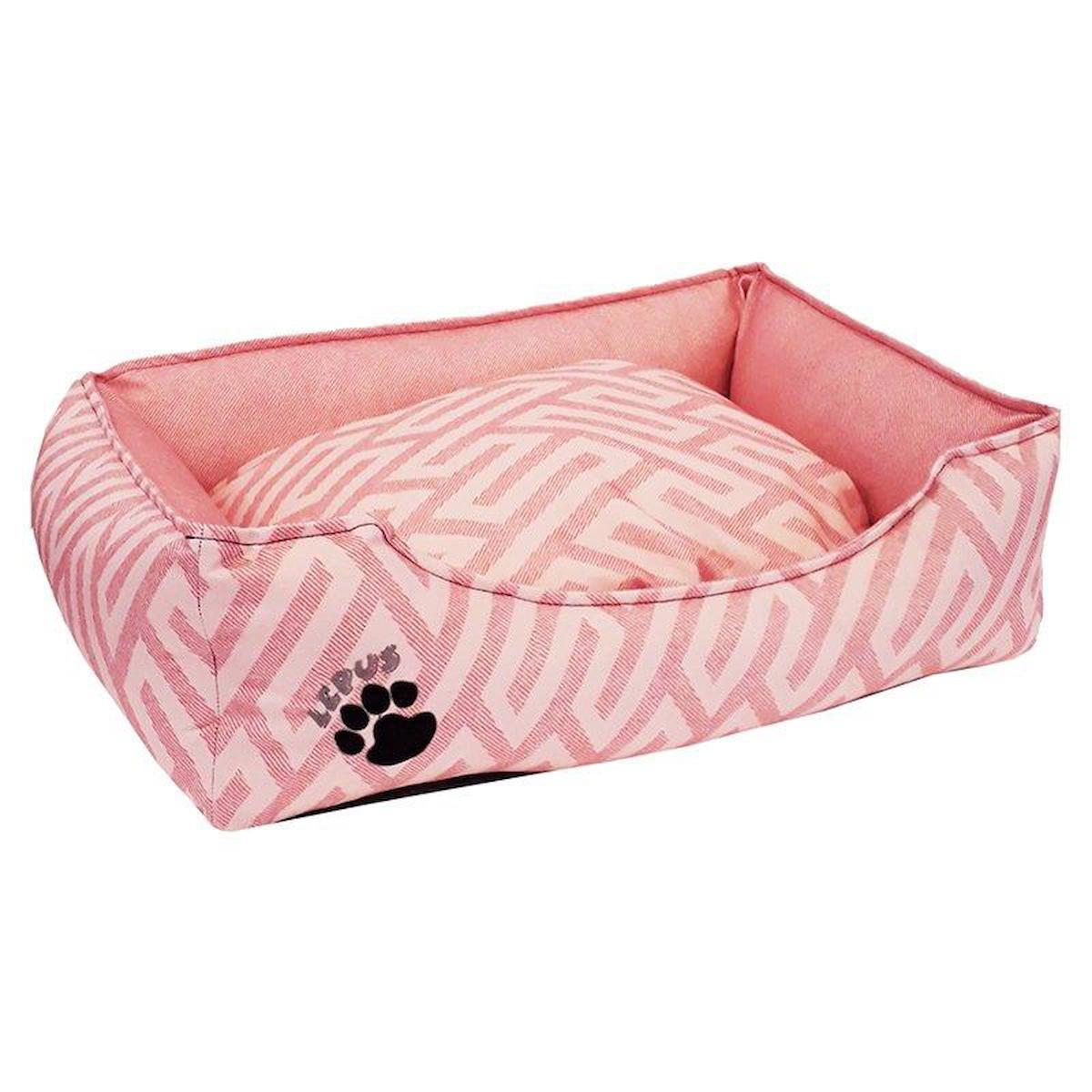 Lepus Premium Orta Irk İç Mekan Köpek Yatağı Pembe