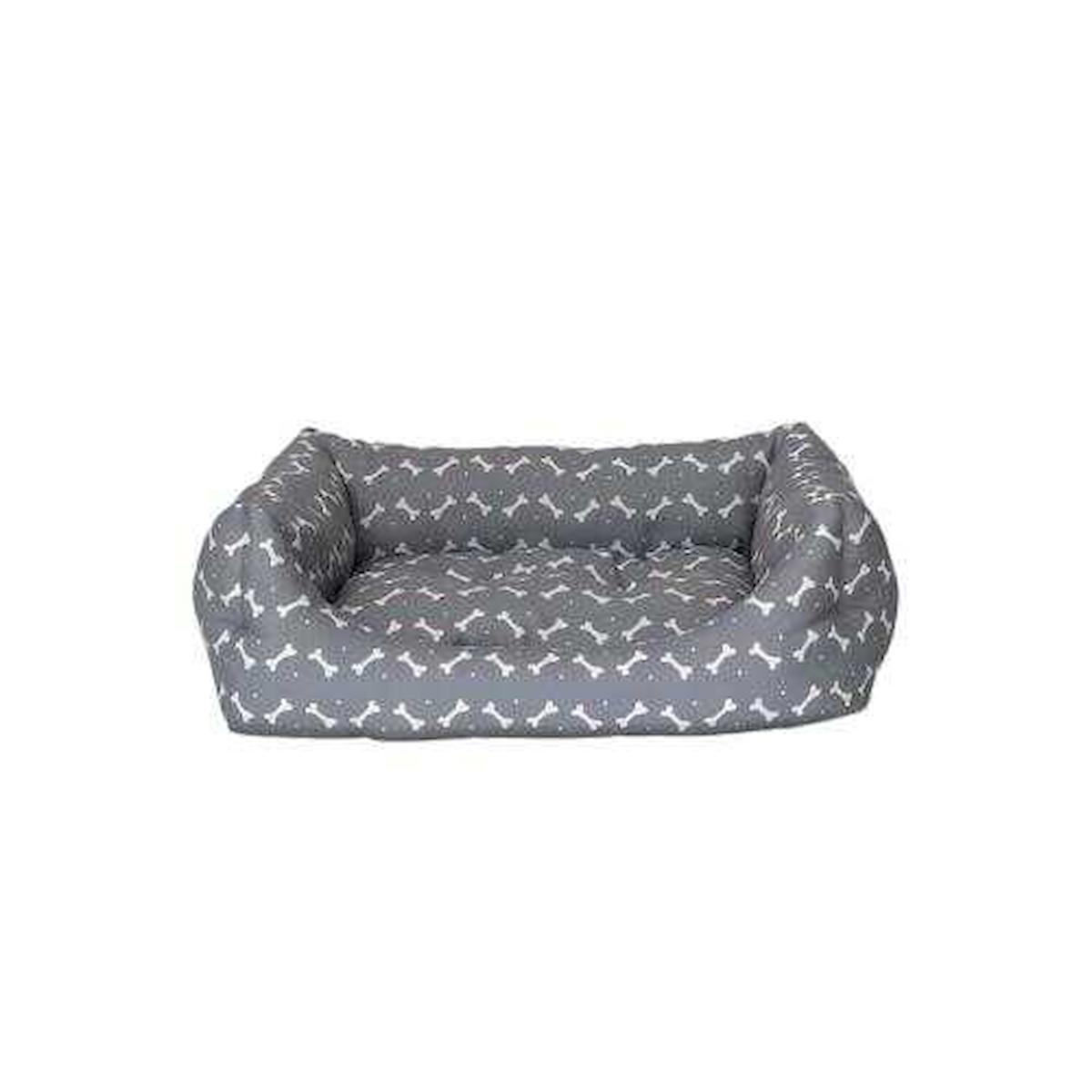 Pet Comfort Küçük Irk İç Mekan Köpek Yatağı Beyaz-Gri
