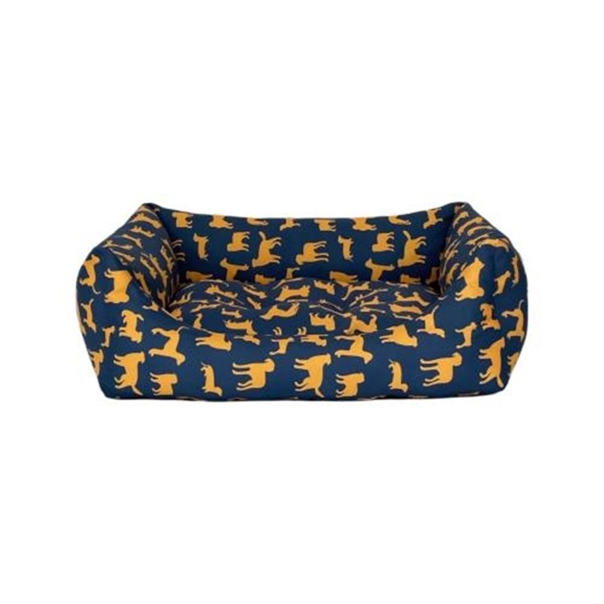 Pet Comfort Orta Irk İç Mekan Köpek Yatağı Lacivert-Sarı