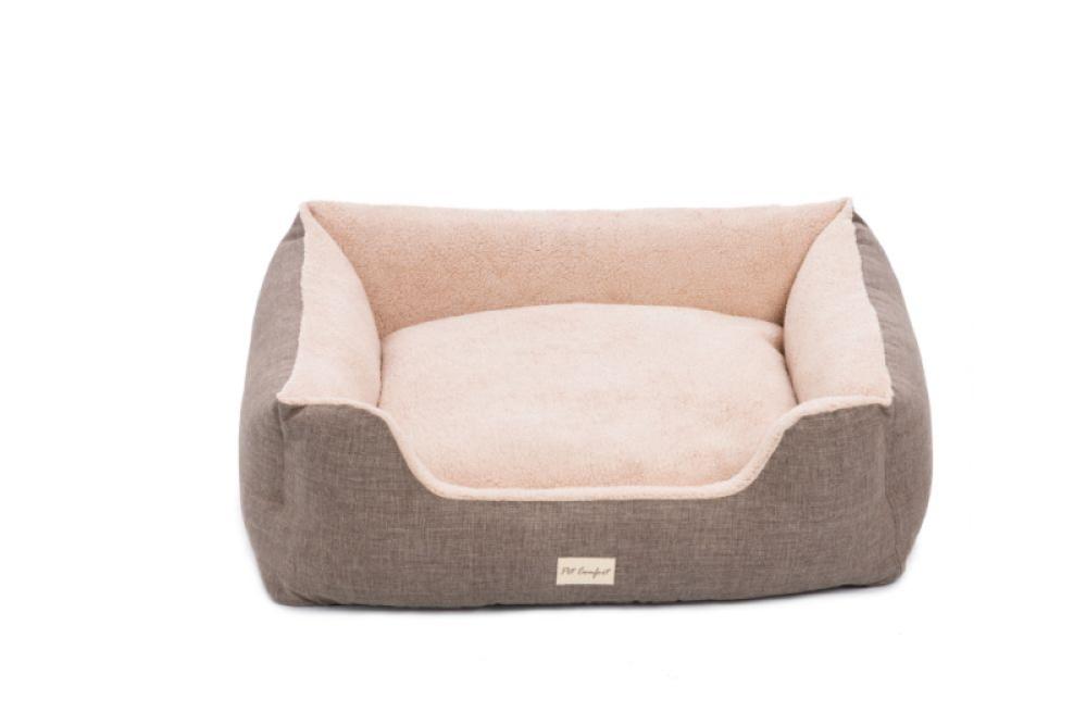Pet Comfort Büyük Irk İç Mekan Köpek Yatağı Bej-Kahverengi