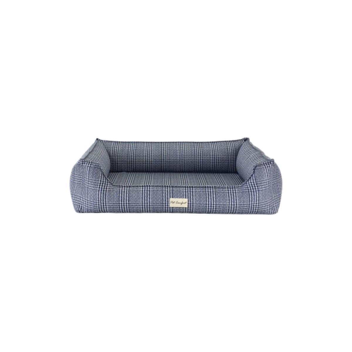 Pet Comfort Ortopedik Orta Irk İç Mekan Köpek Yatağı Mavi
