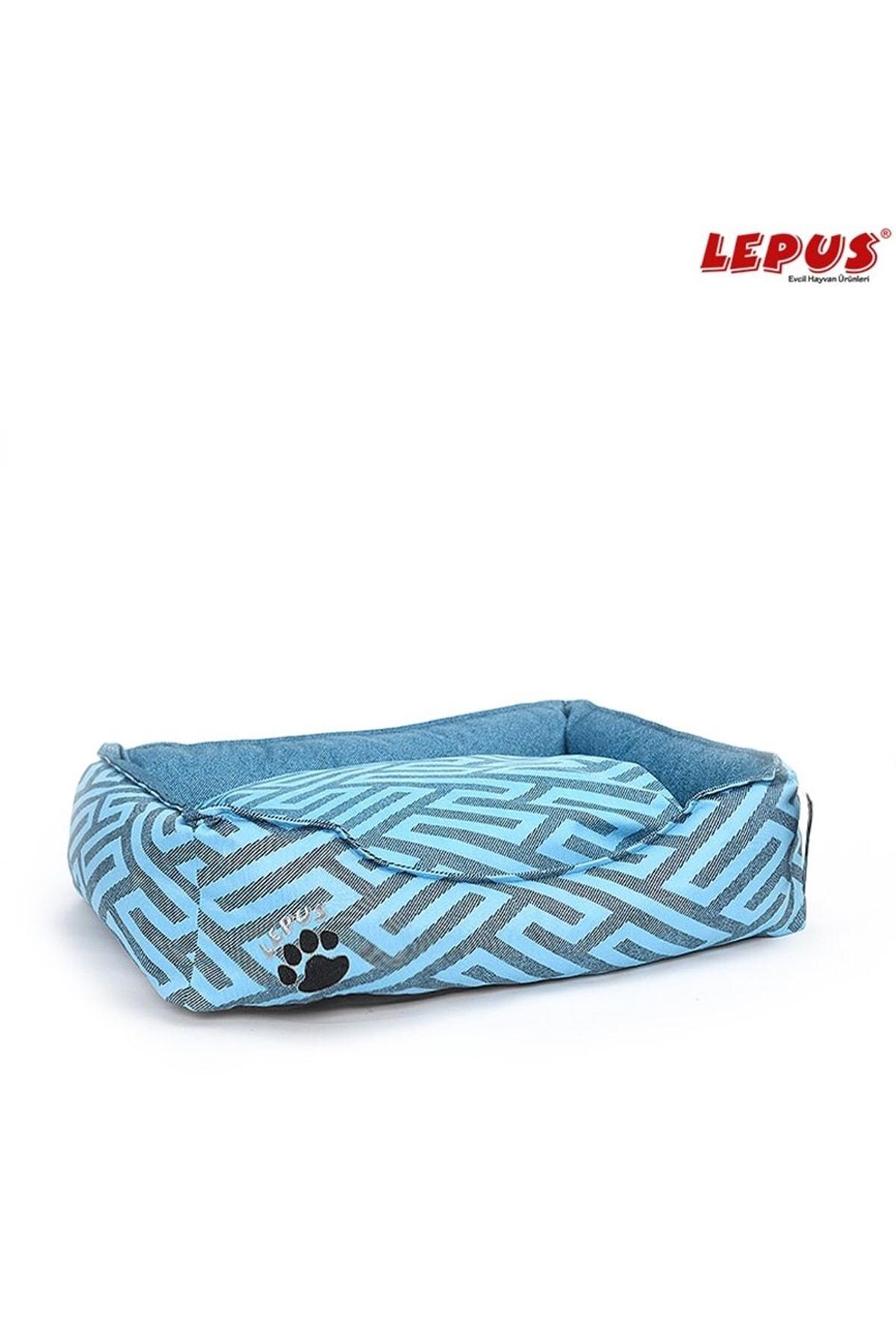 Lepus Premium Büyük Irk İç Mekan Köpek Yatağı Mavi