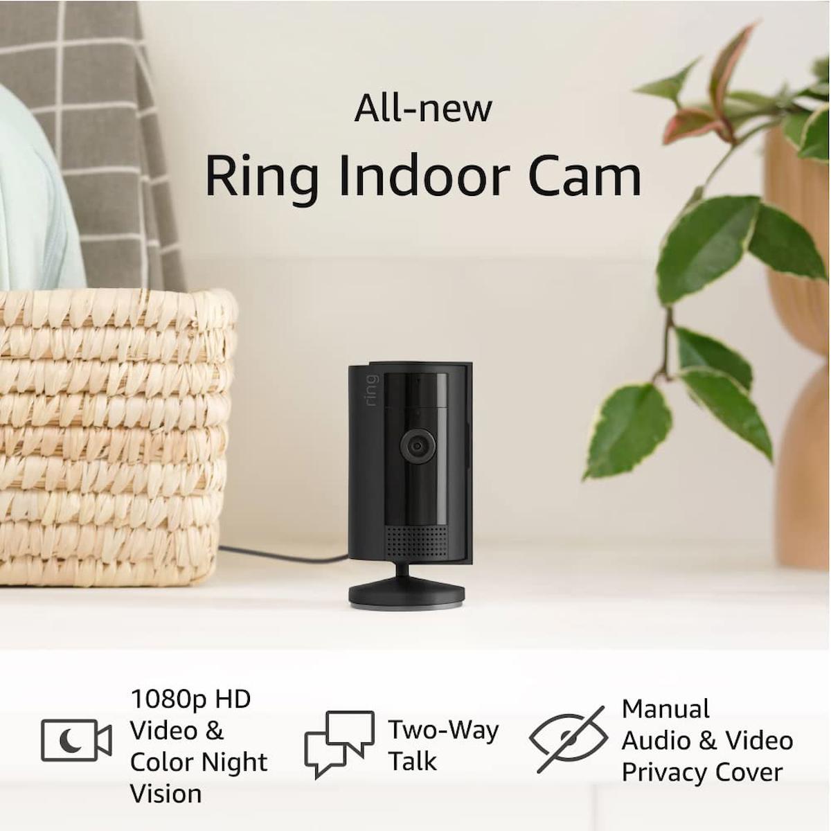Ring Ethernet Mini 1 Kameralı 360 Derece Dönen Gece Görüşlü IP İç Mekan Kablolu Güvenlik Kamerası