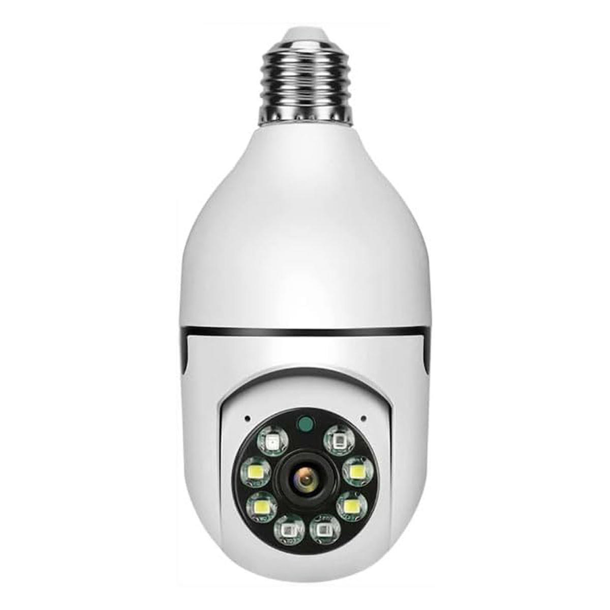 Coverzone E26 Ethernet Mini 1 Kameralı 360 Derece Dönen Gece Görüşlü İç Mekan Kablosuz Güvenlik Kamerası