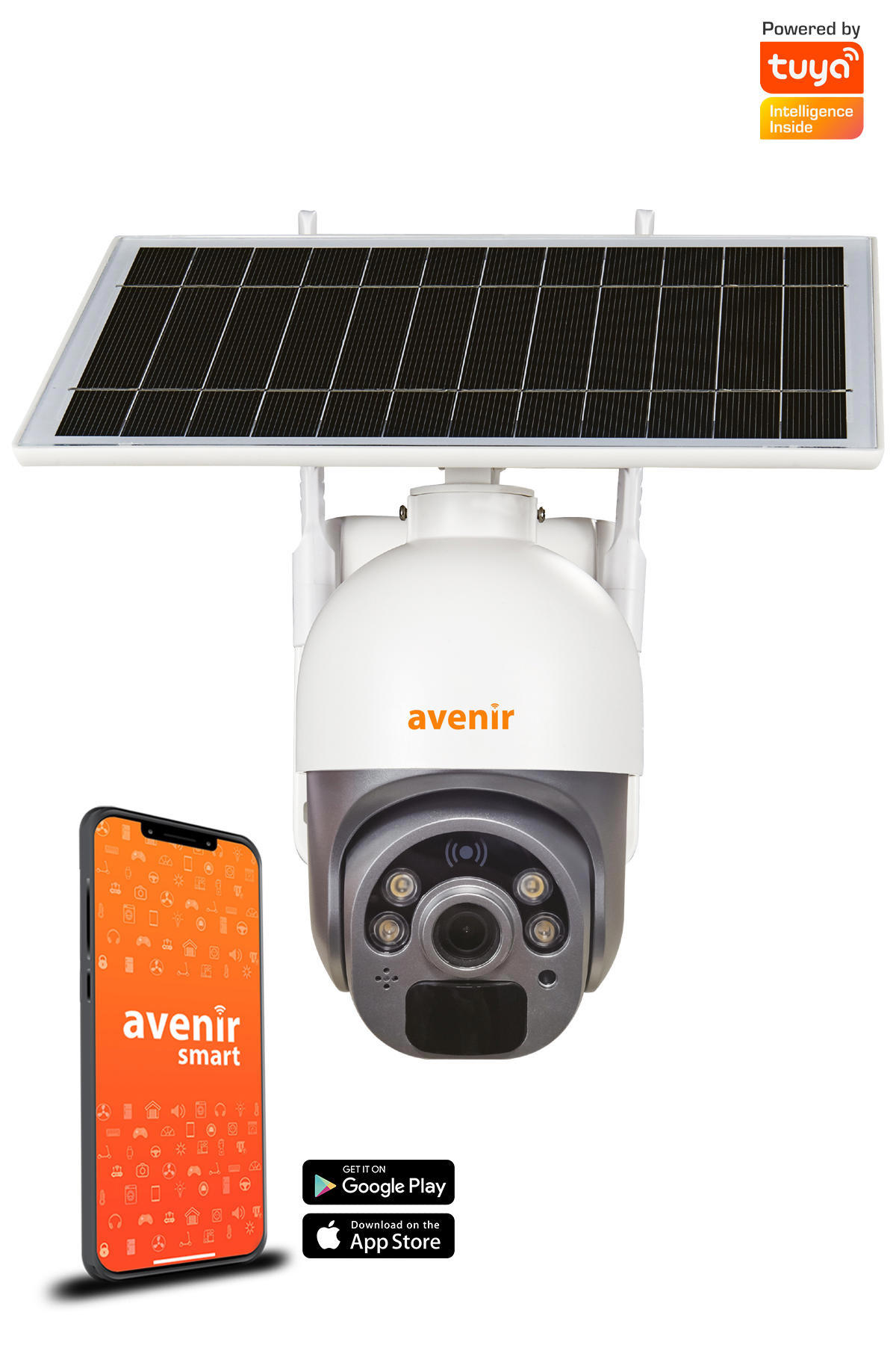 Avenir AV-S230 Ethernet Güneş Enerjili 1 Kameralı Gece Görüşlü Dış Mekan Kablosuz Güvenlik Kamerası