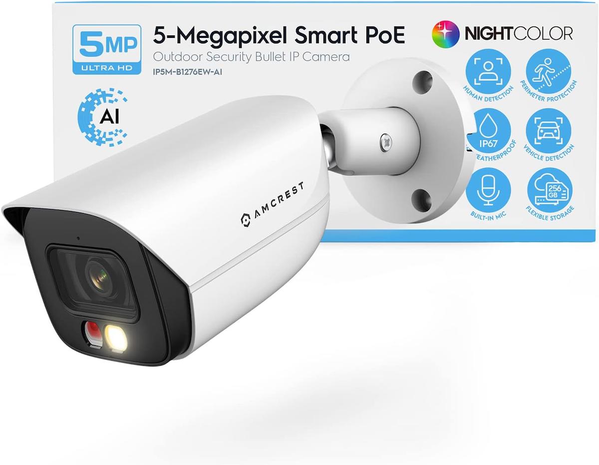 Amcrest Analog 1 Kameralı Gece Görüşlü IP İç Dış Mekan Kablolu Güvenlik Kamerası