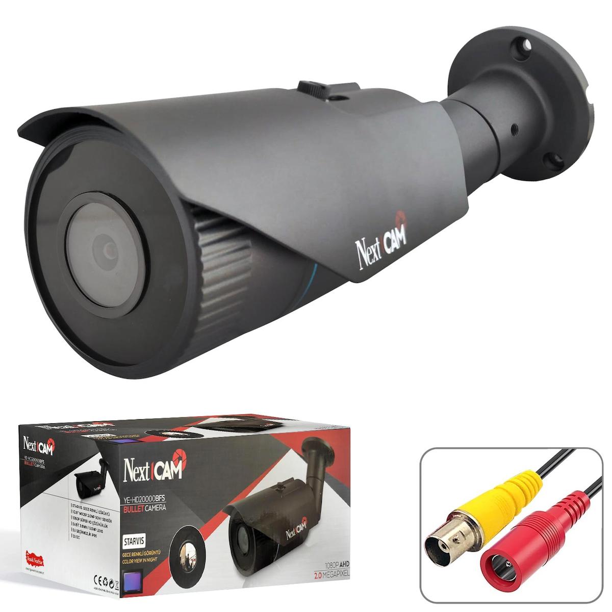 Avenir YE-20000BFS Analog 1 Kameralı Gece Görüşlü Dış Mekan Kablolu Güvenlik Kamerası