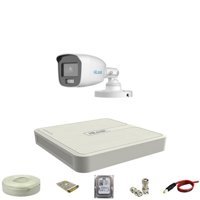 HiLook Ethernet Mini 1 Kameralı 360 Derece Dönen Gece Görüşlü IP İç Dış Mekan Kablolu Güvenlik Kamerası