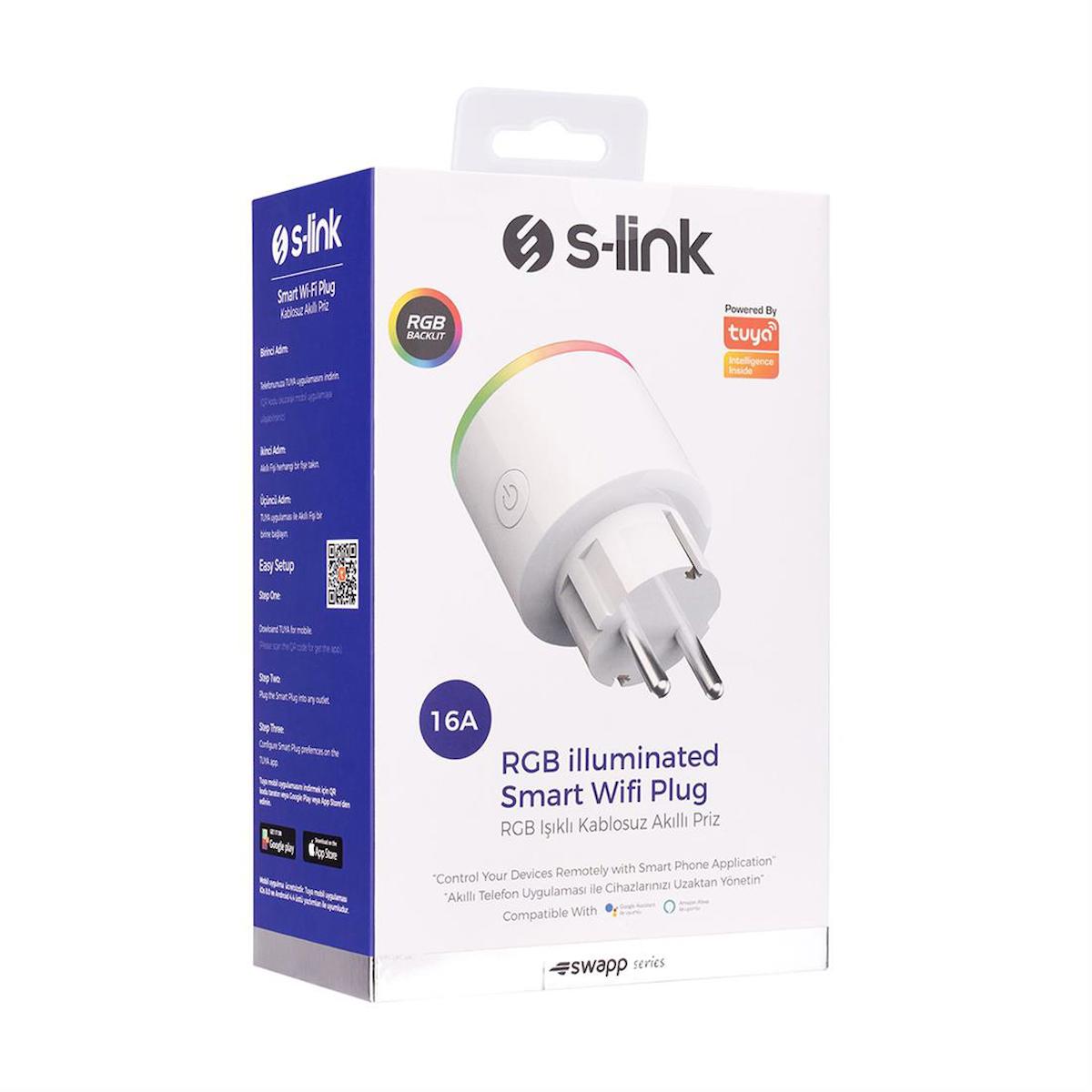 Slink SL-03 Tekli Soket Kablosuz Tekli Akım Korumalı Priz