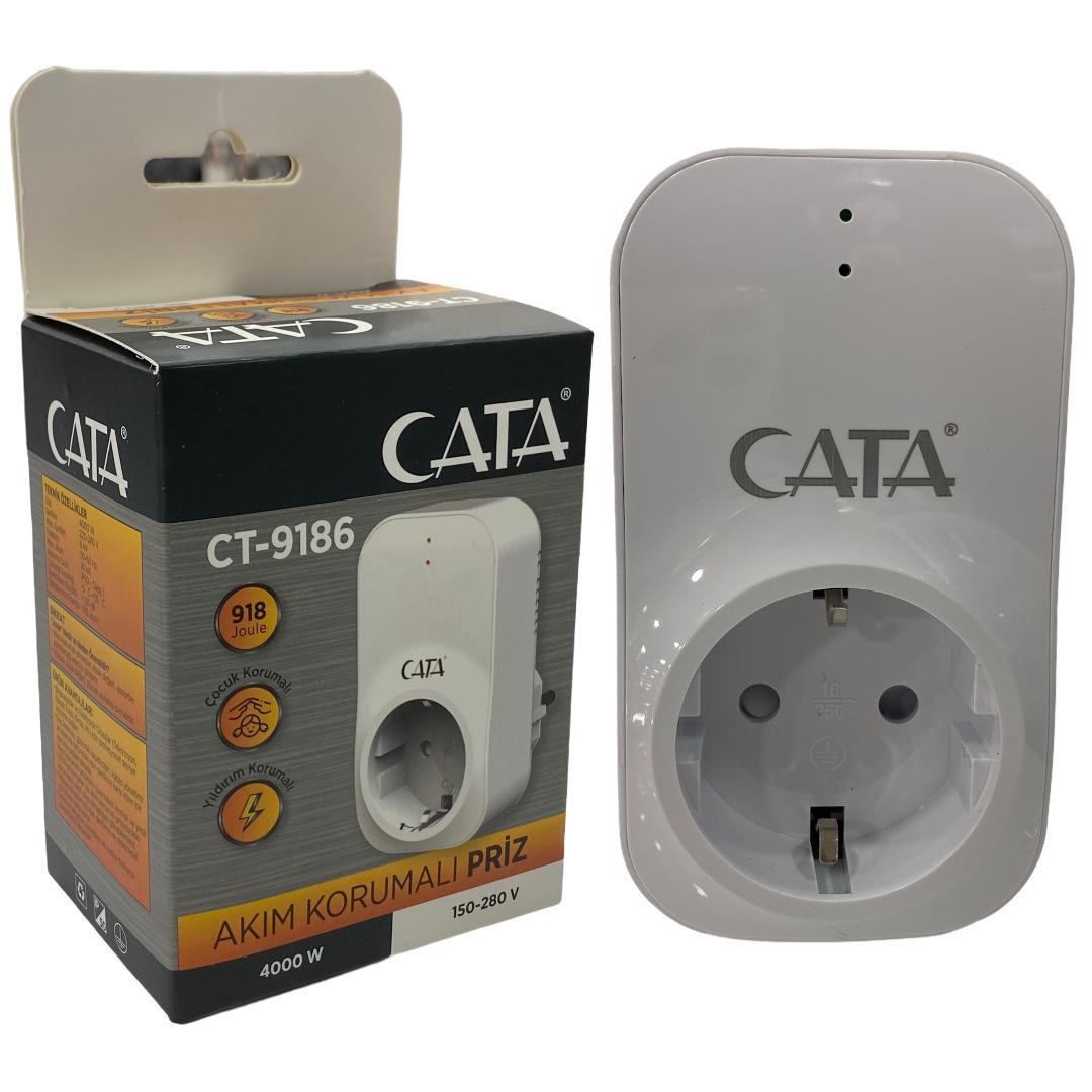 Cata Tekli Soket Kablosuz Tekli 918 J Akım Korumalı Priz