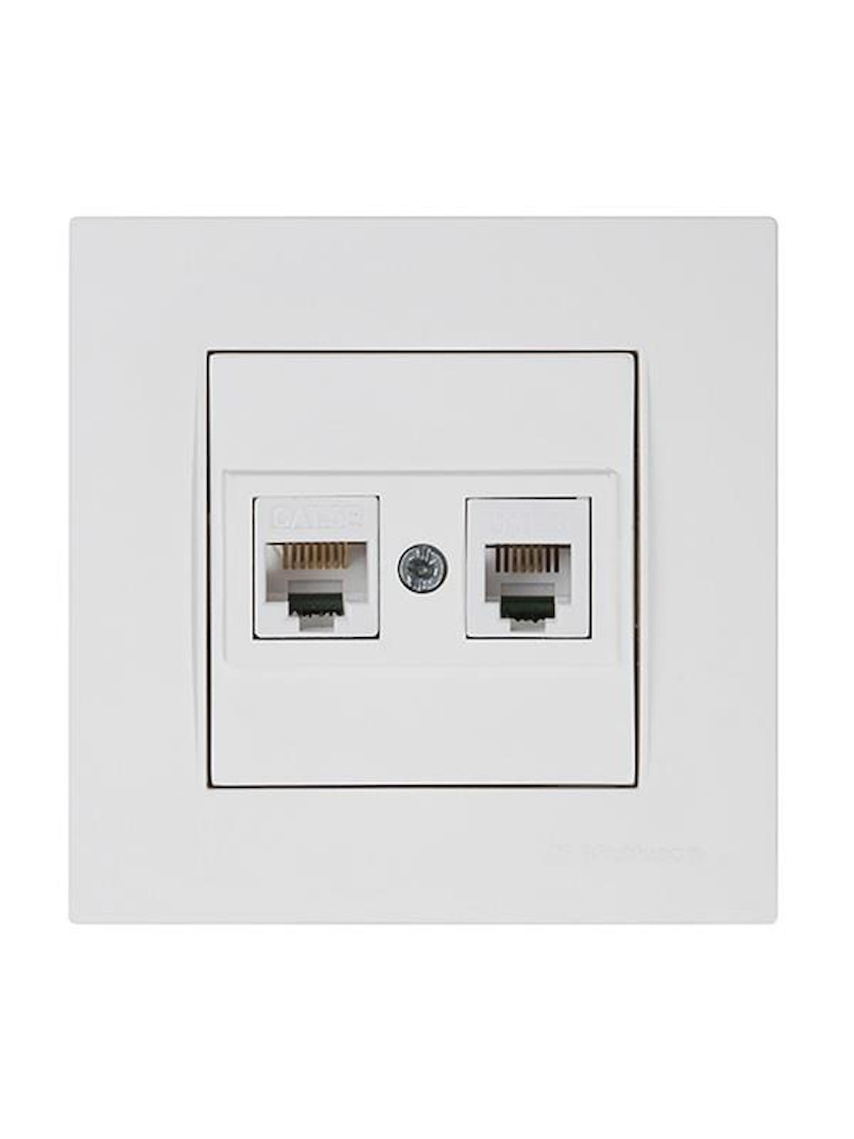 Mutlusan Rita 2'li Soket 2'li USB Kablosuz Tekli Akım Korumalı Priz
